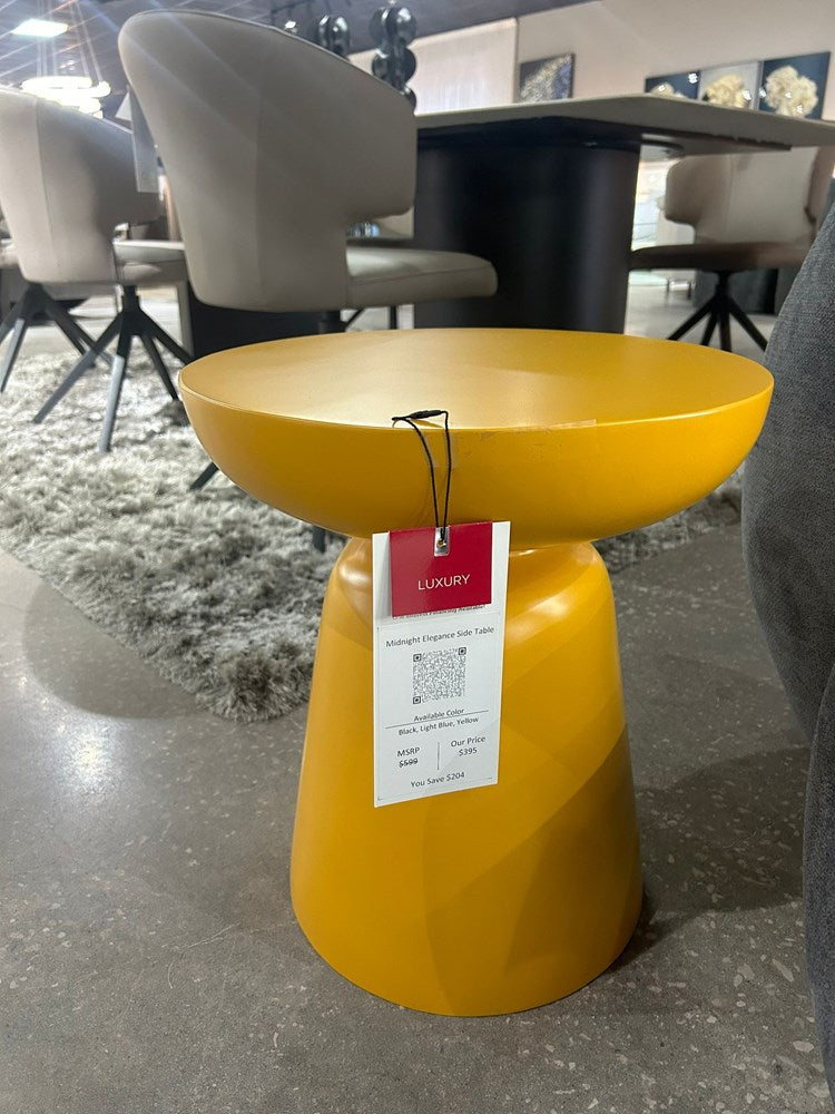 Midnight Elegance Side Table