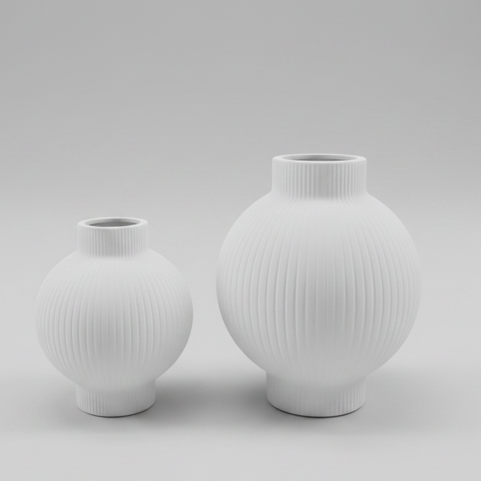Texture White Vase