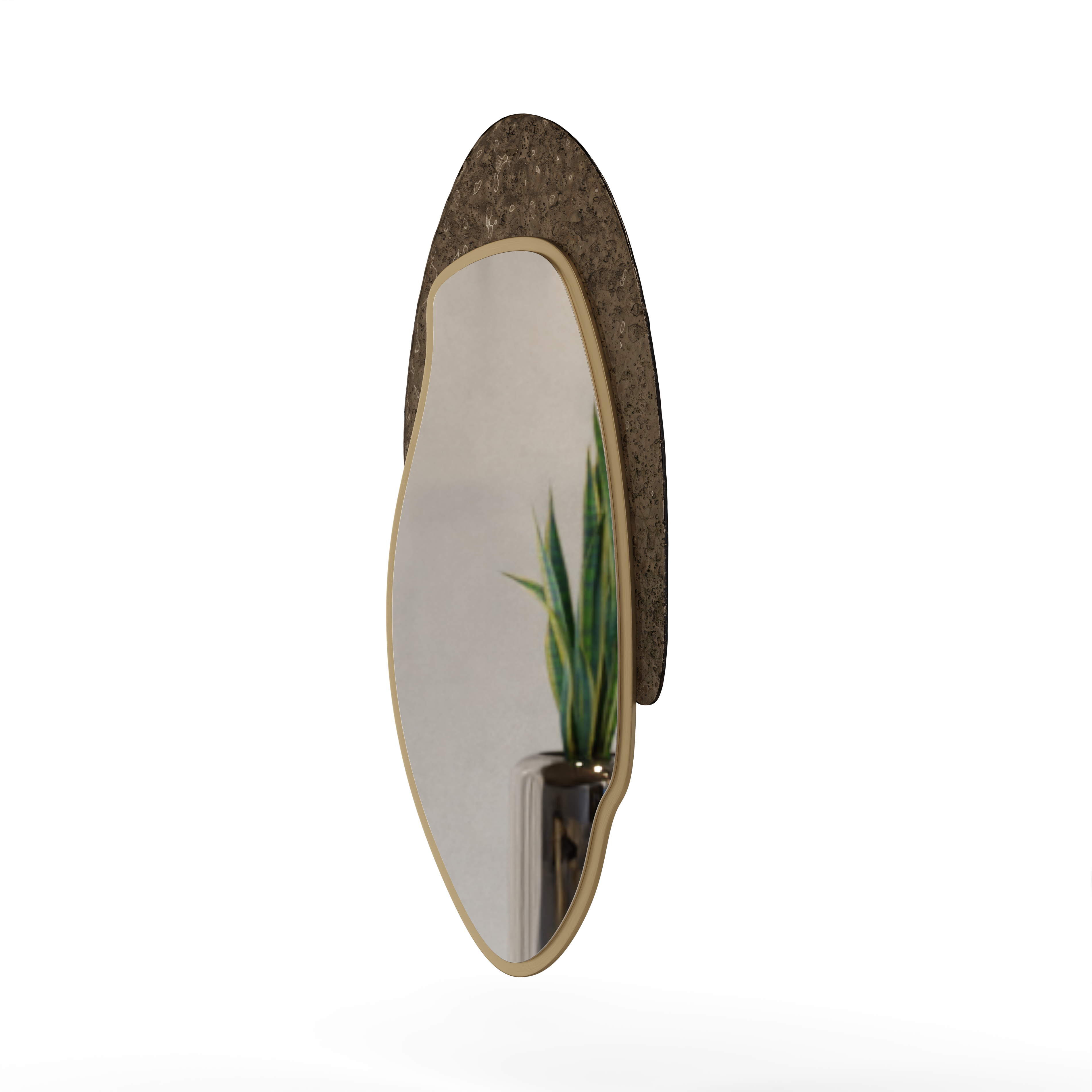 Stony Mirror - Dark Brown