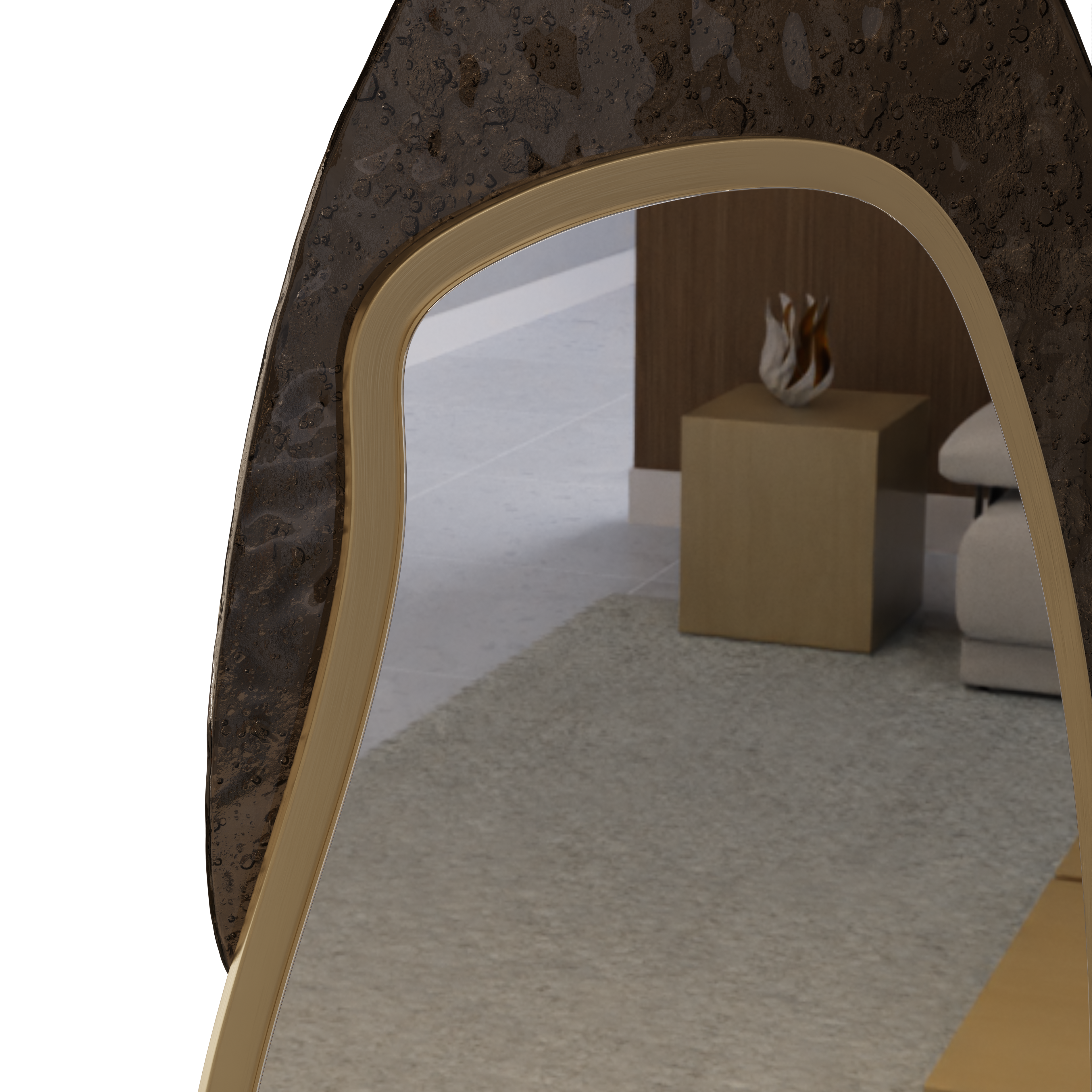 Stony Mirror - Dark Brown