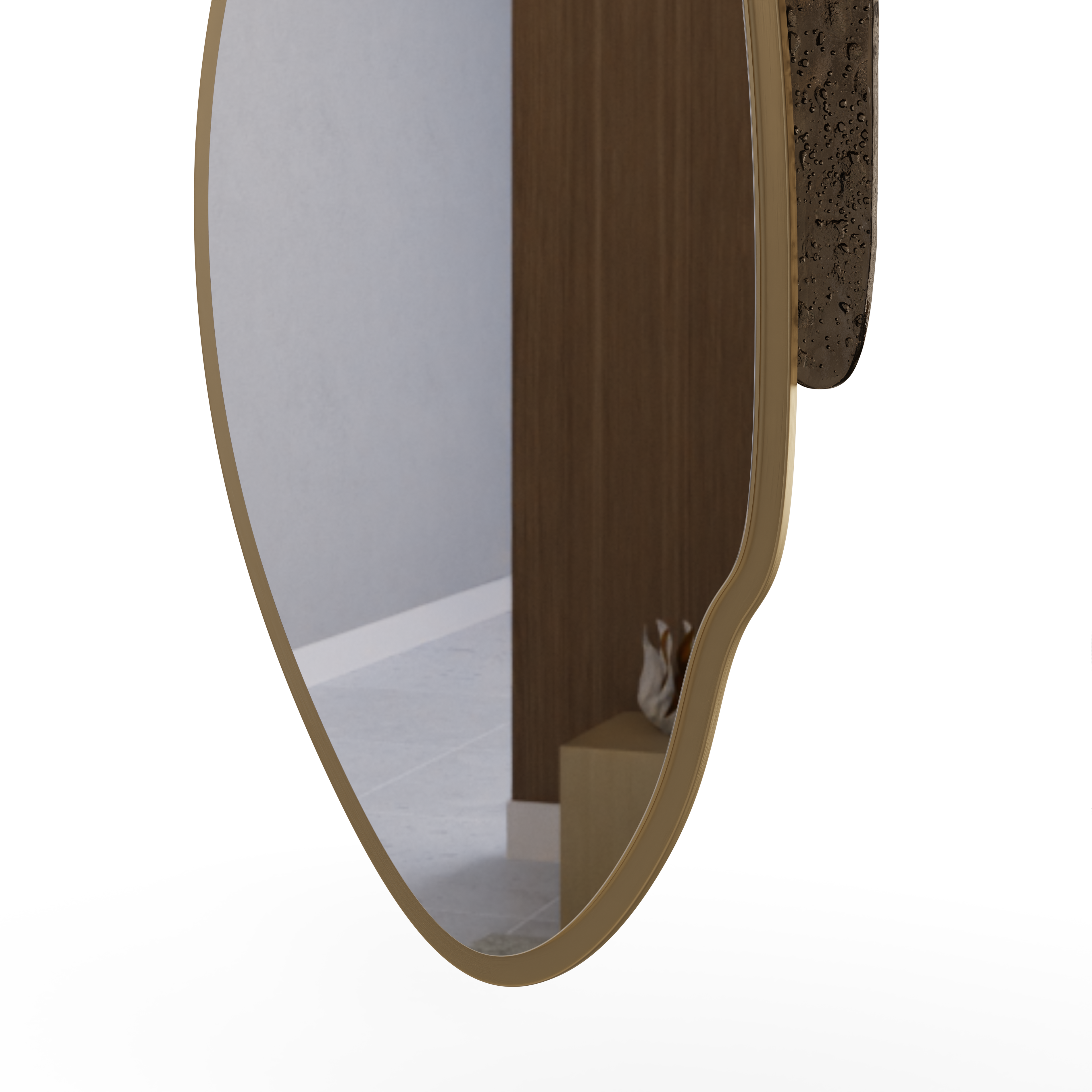 Stony Mirror - Dark Brown