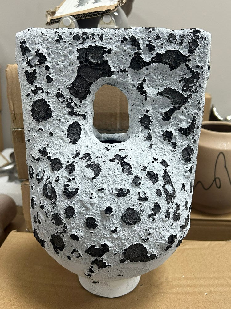 Black and White Ceramic Vase