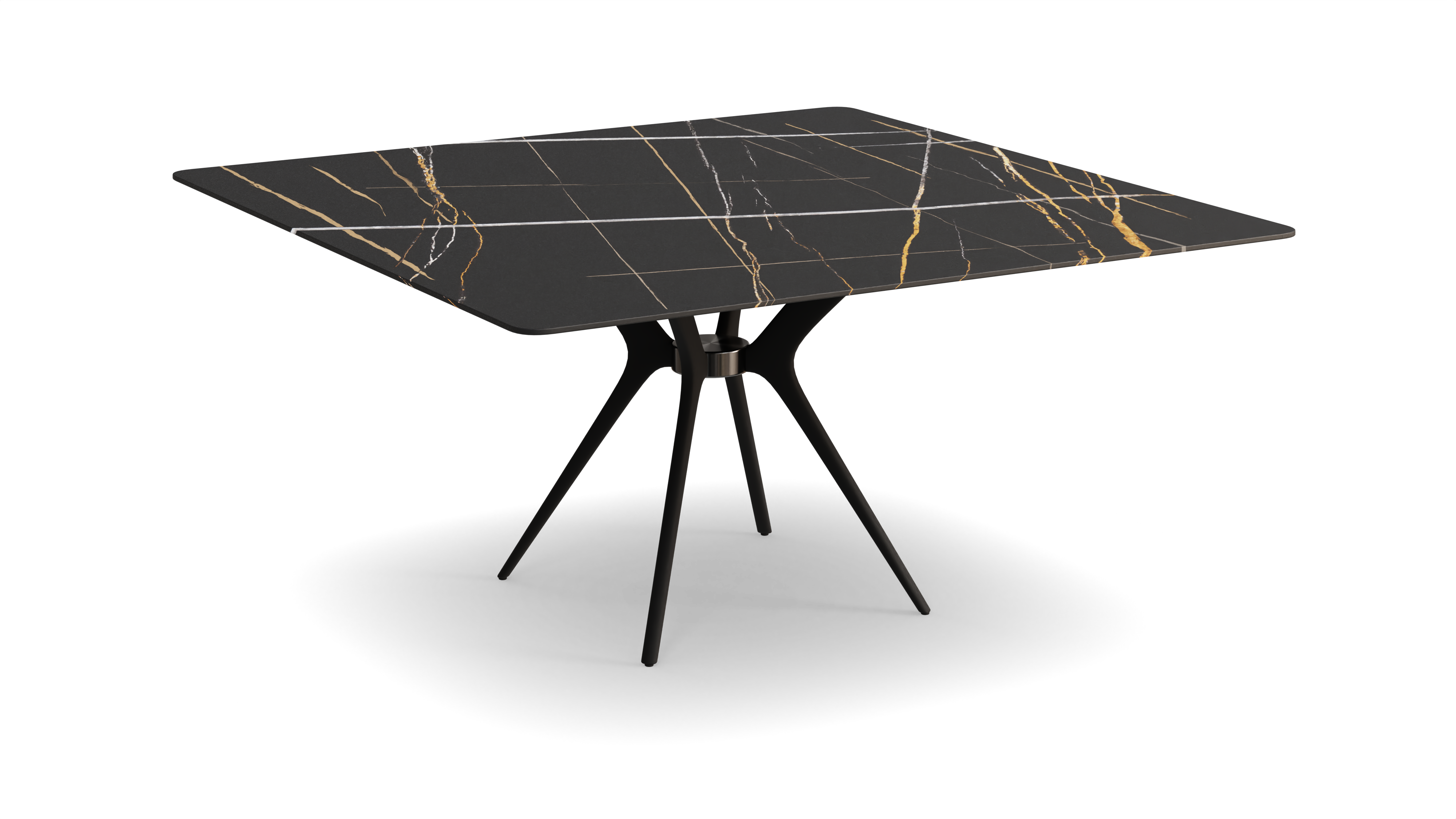 Icon Square Dining Table Black