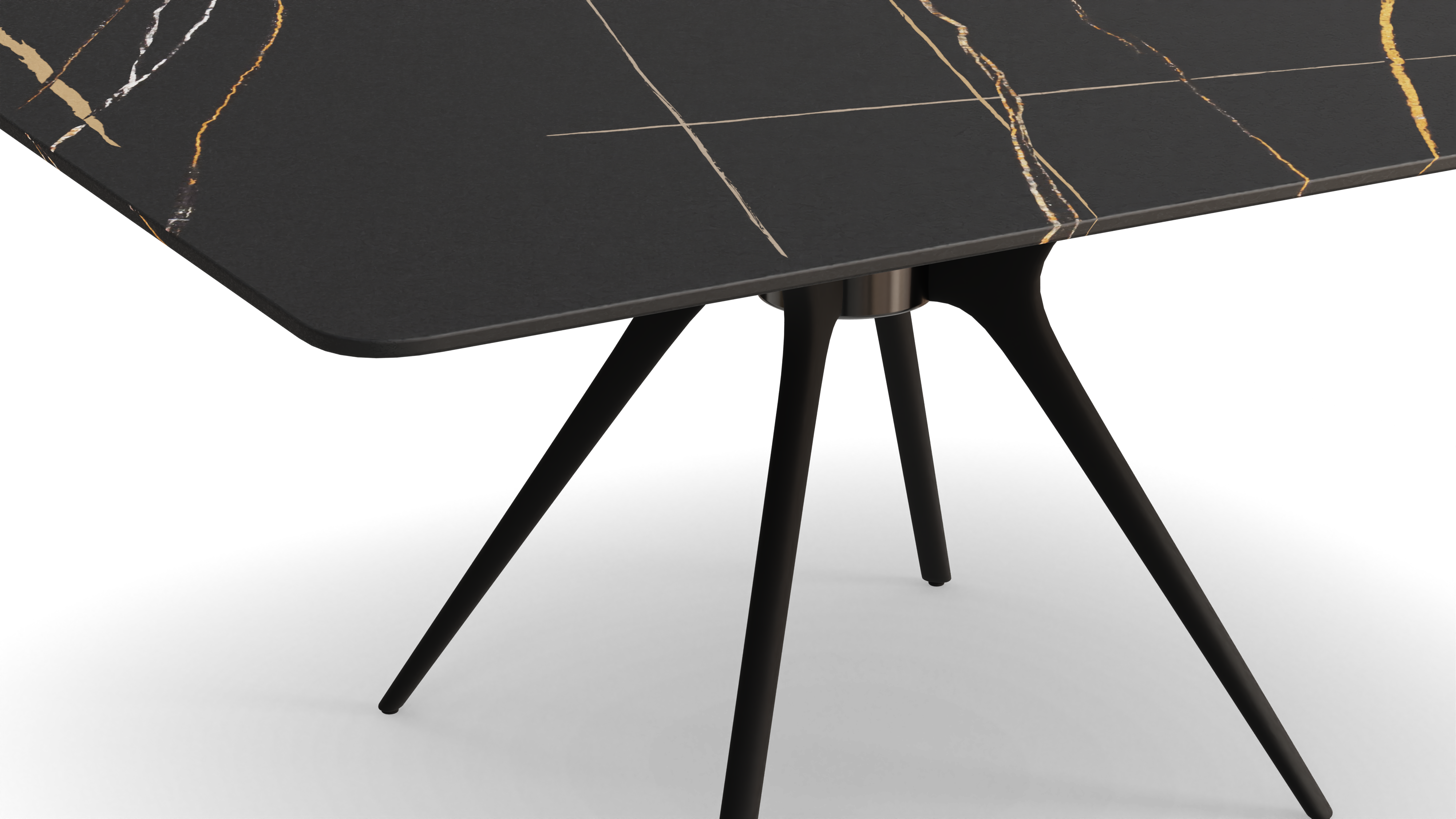 Icon Square Dining Table Black