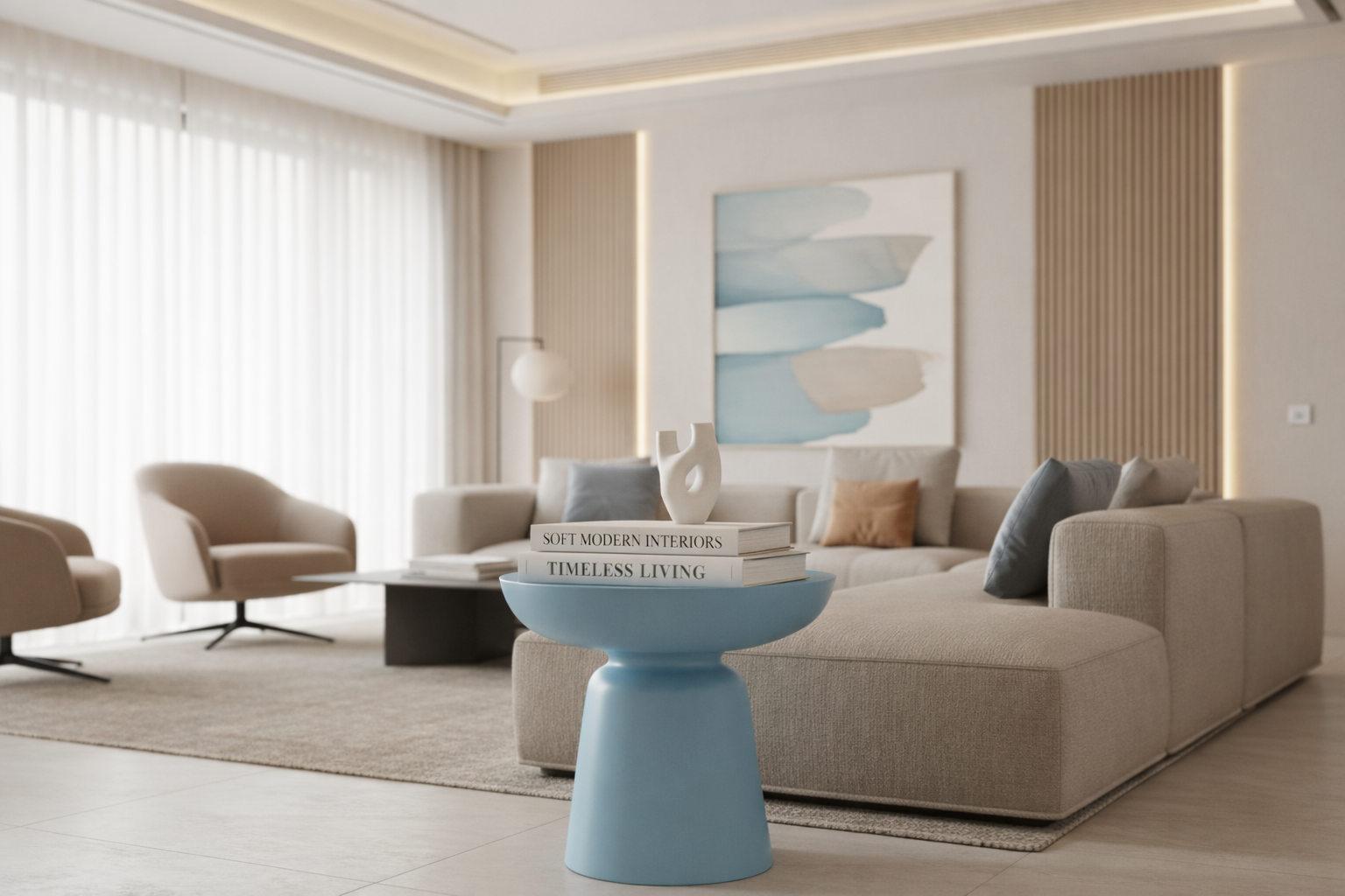 Midnight Elegance Side Table