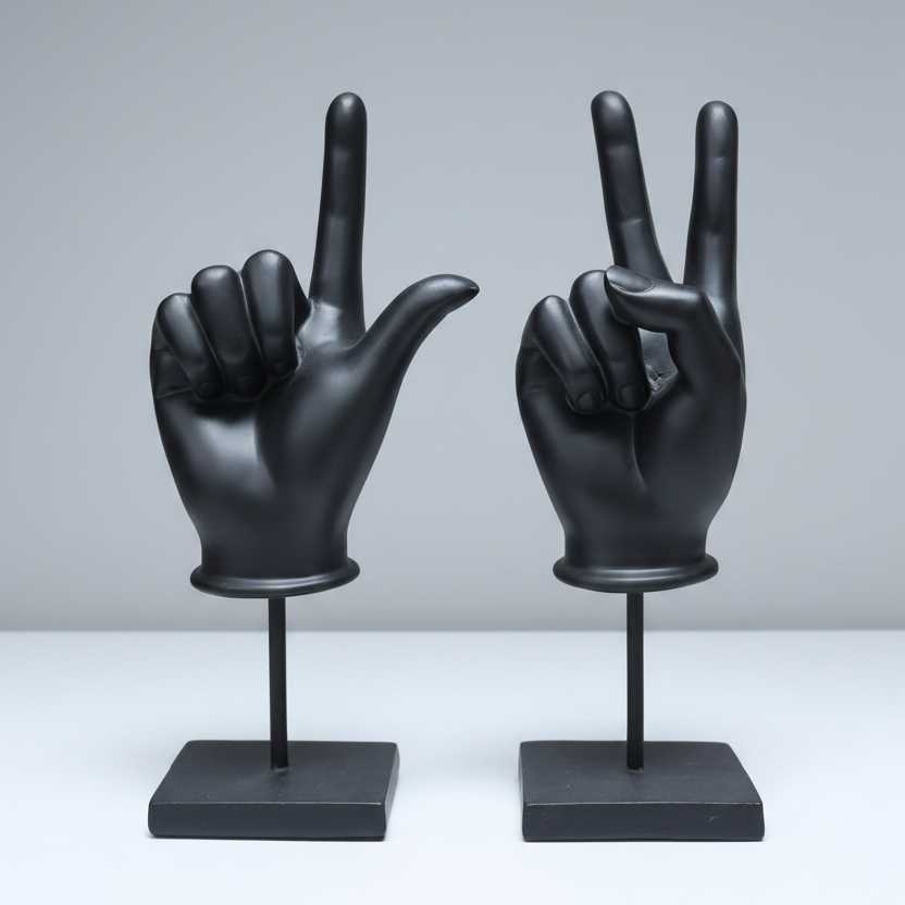Peace & Love Hand Set
