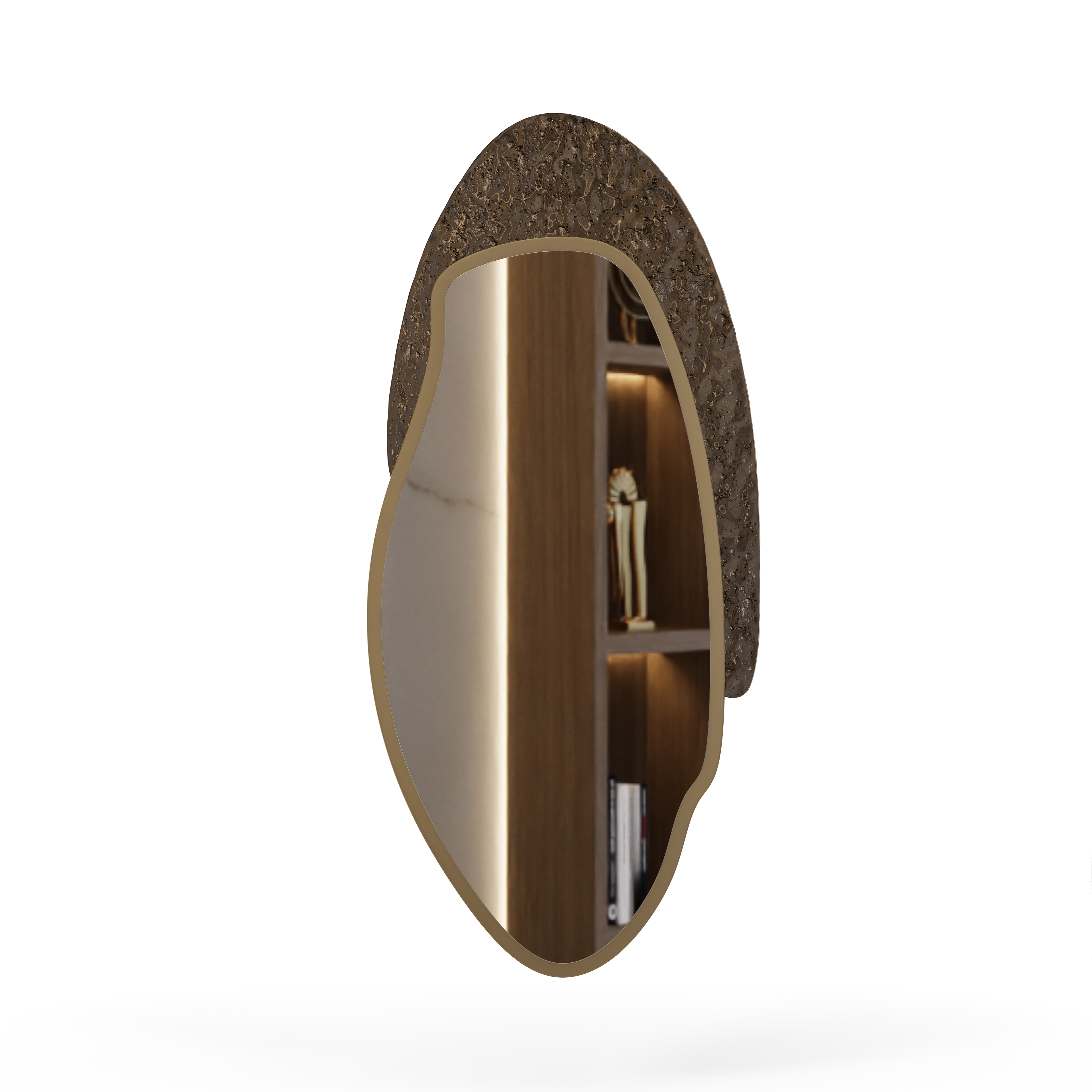 Stony Mirror - Dark Brown