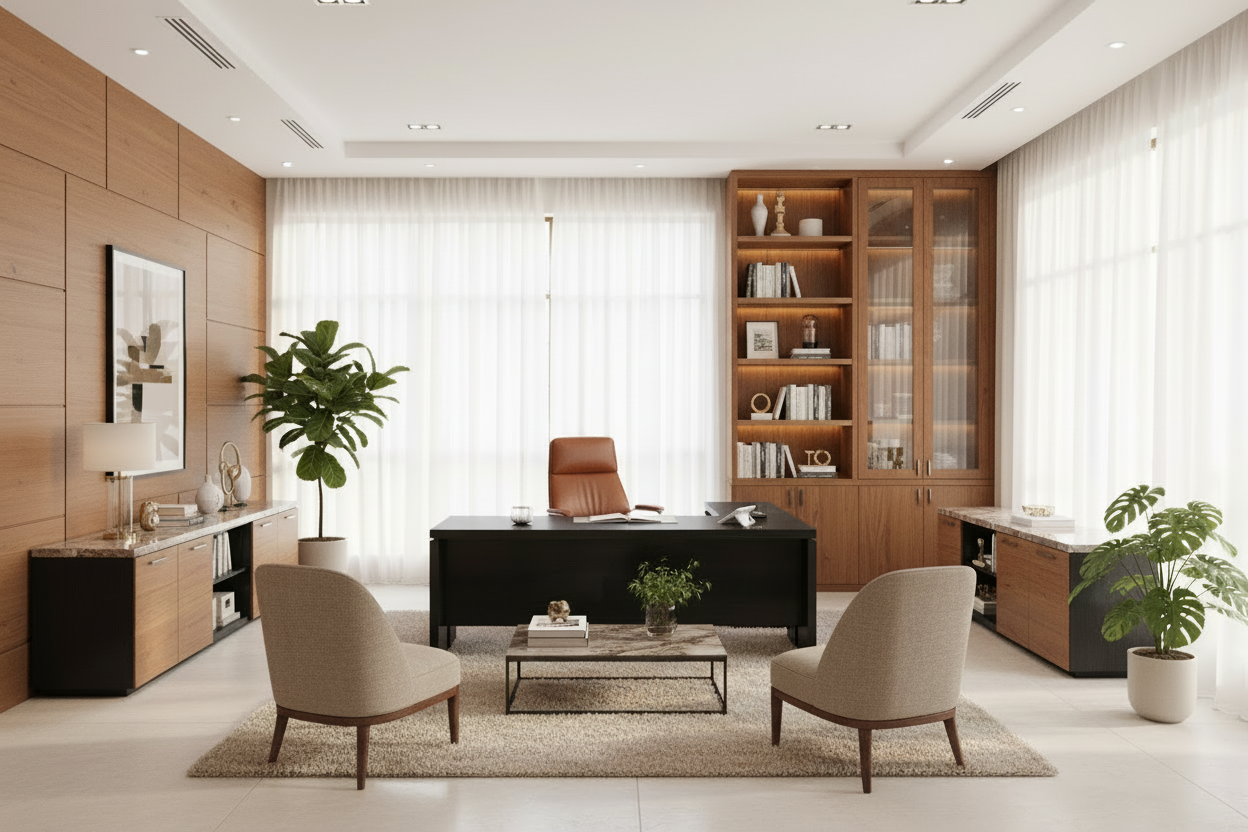 Tuscany L-Shaped Executive Desk